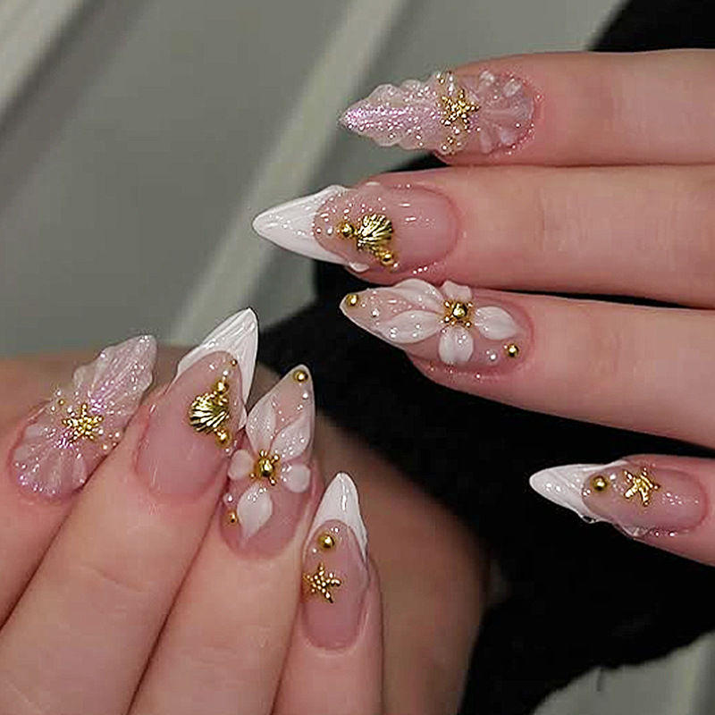 Nail Art Press On - 24 шт. готовых накладных ногтей в