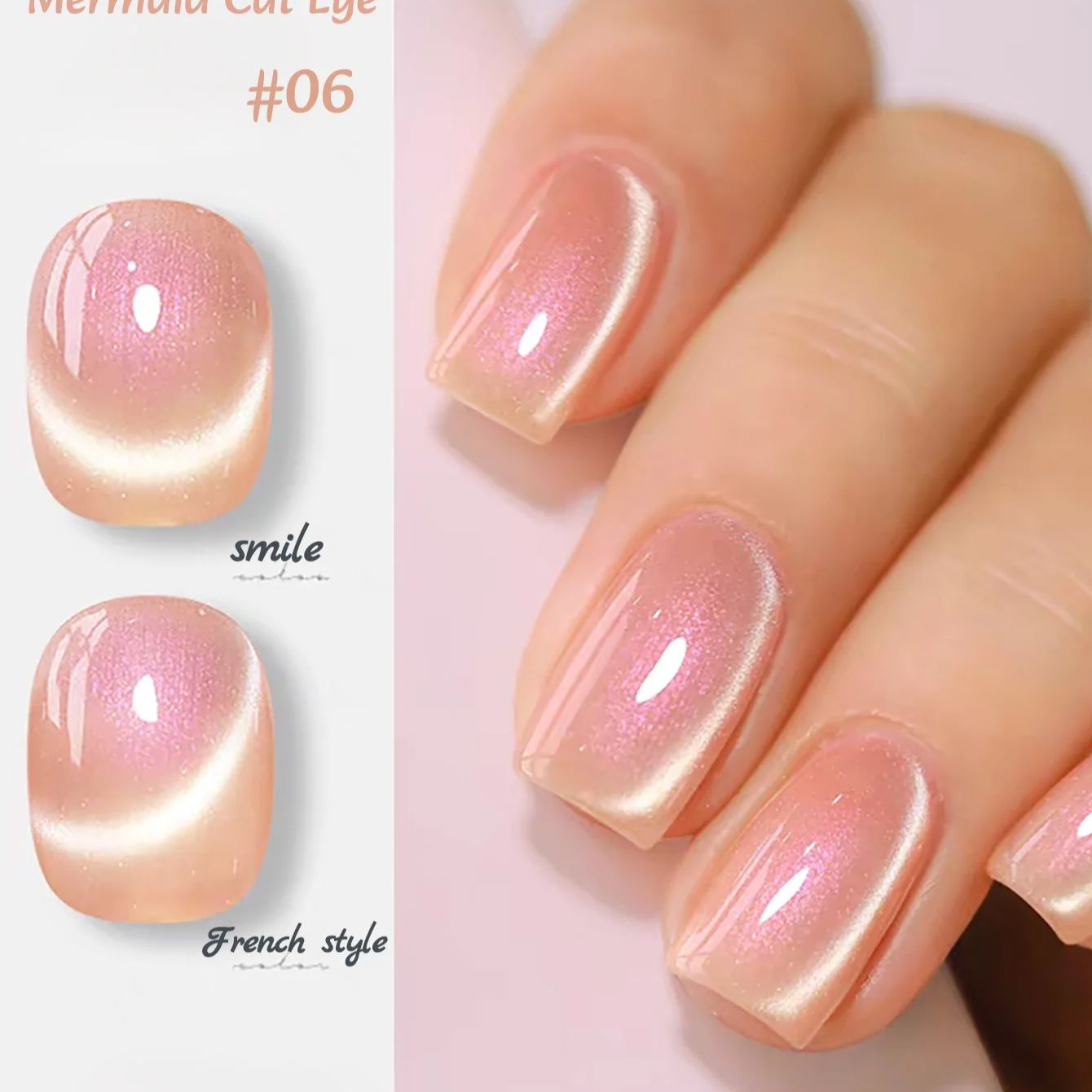 1 шт. ZH Летний очаровательный – обзор и цена Nail Art Pink Cat Eye