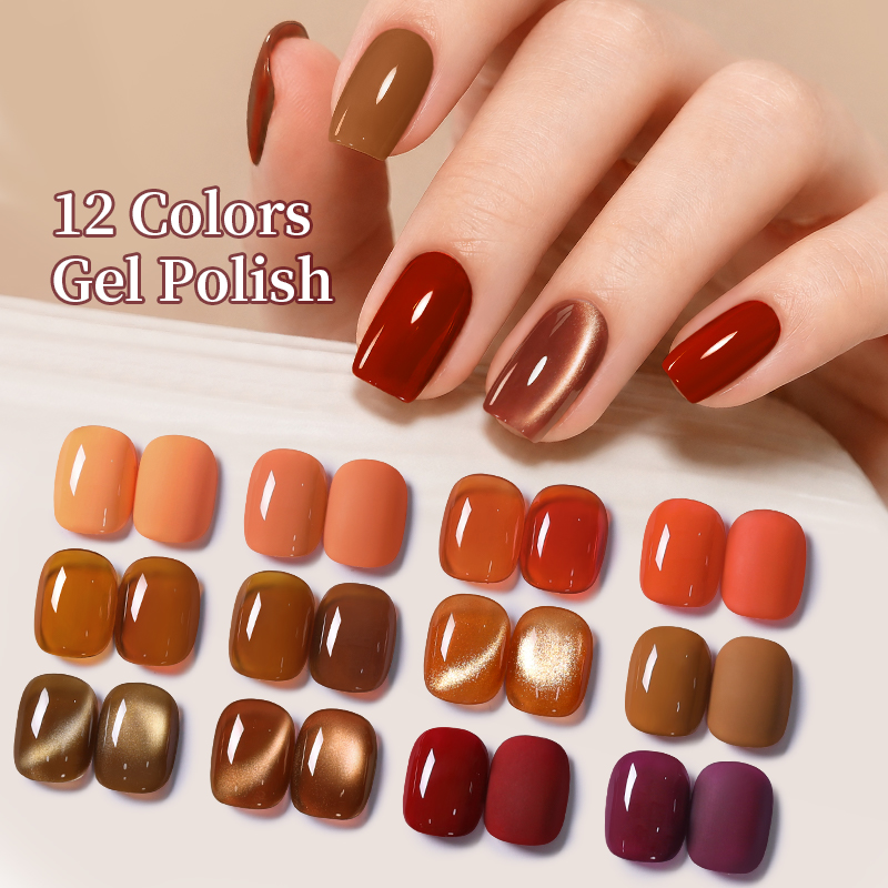 BORN PRETTY 12 цветов осеннего – обзор и цена Nail Art Yellow