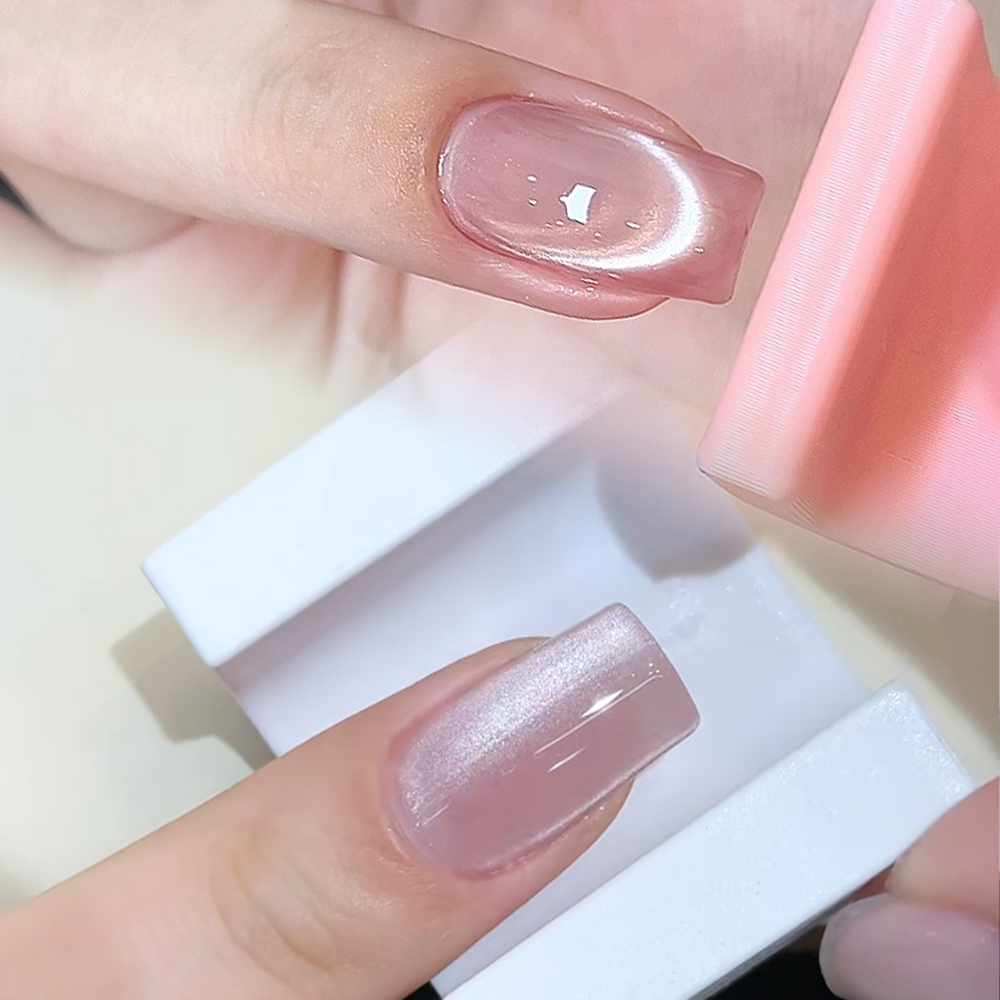 5D U-образный французский магн – обзор и цена Nail Art Pink Cat Eye