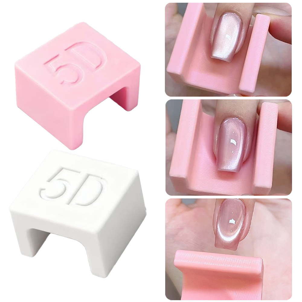 5D U-образный французский магн – обзор и цена Nail Art Pink Cat Eye