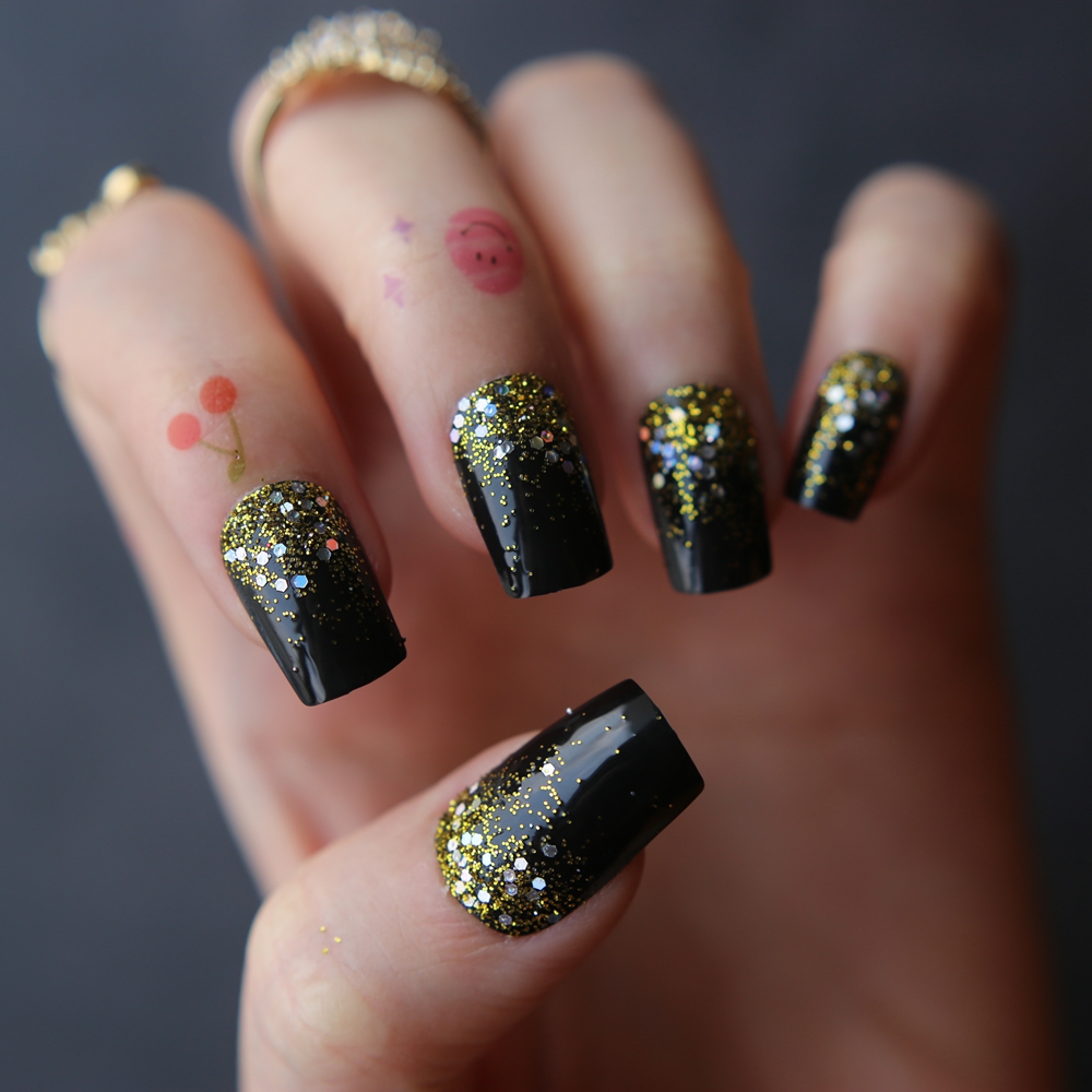 Накладные ногти Омбре Блеск Че – обзор и цена Nail Art Ombre Glitter
