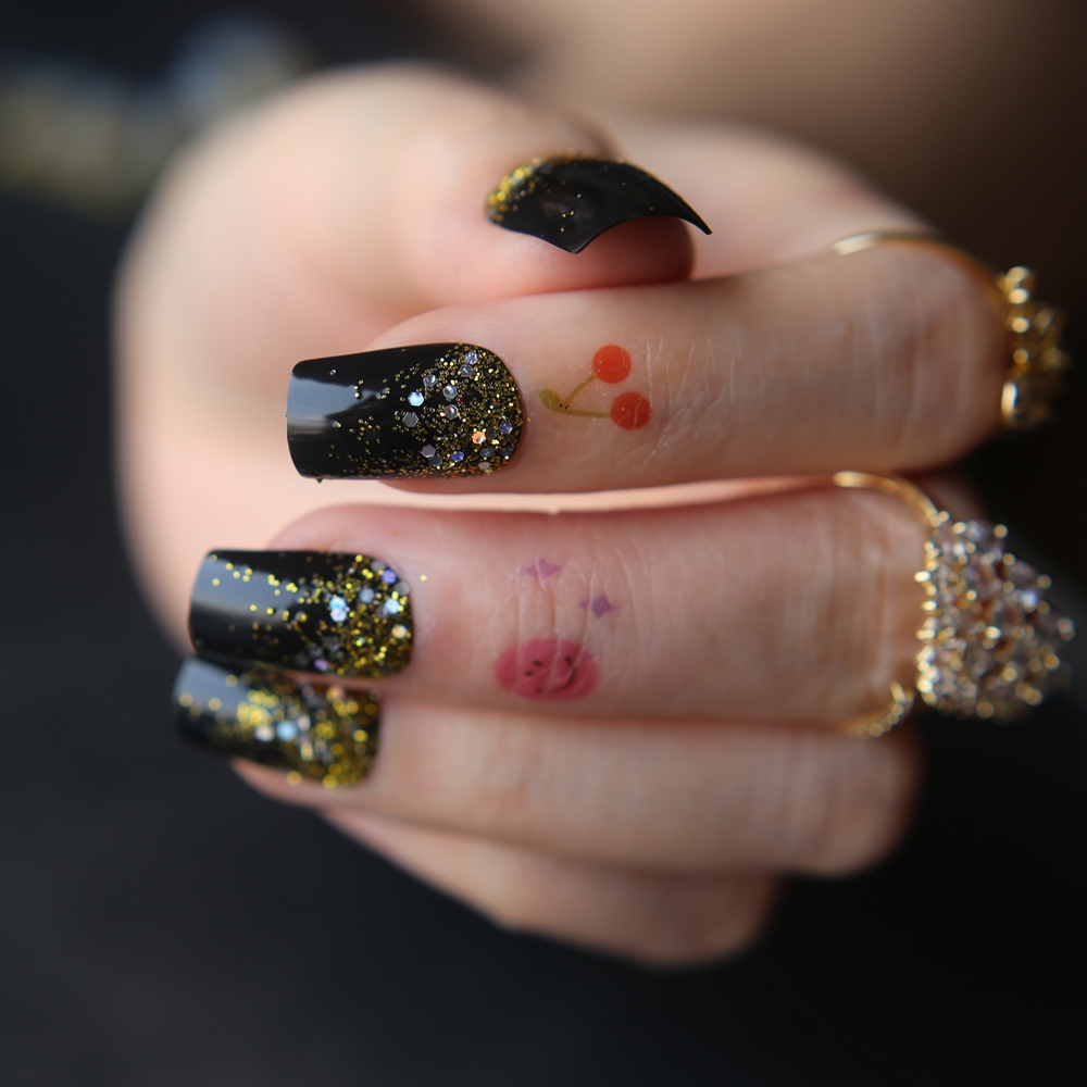 Накладные ногти Омбре Блеск Че – обзор и цена Nail Art Ombre Glitter