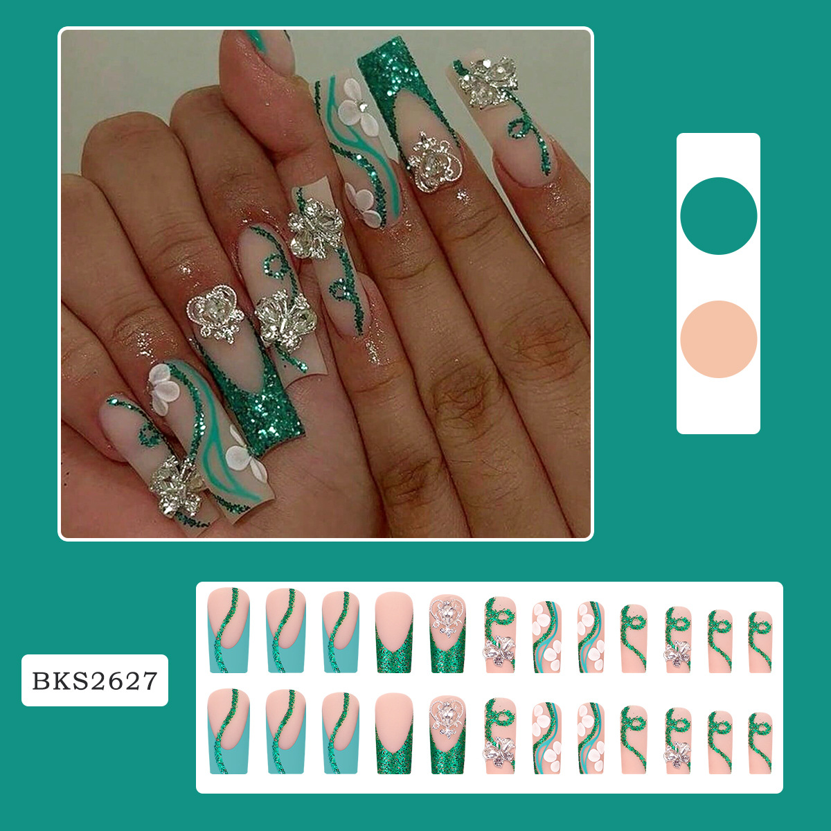 Накладные ногти на длинный гро – обзор и цена Nail Art Press On