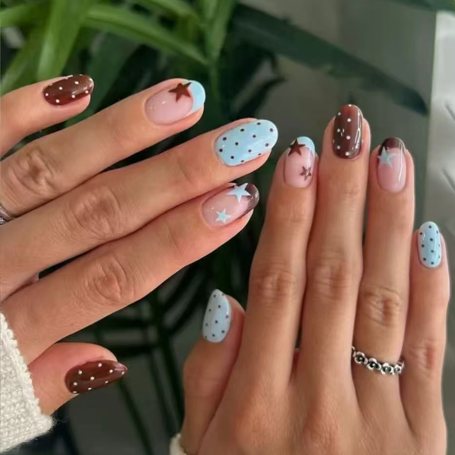 24 шт. накладных ногтей с пент – обзор и цена Nail Art Press On