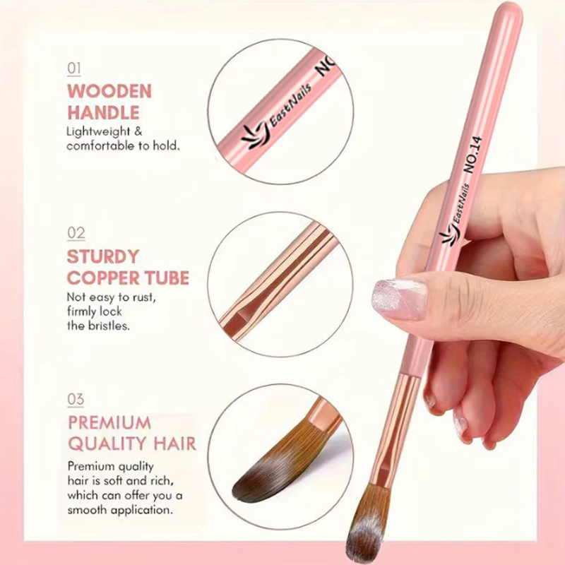 Набор из 3 акриловых кистей дл – обзор и цена Nail Art Sch