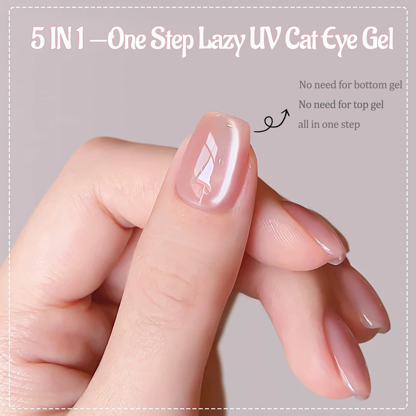 1 шт. PSK Ice Transparent Pink – обзор и цена Nail Art Pink Cat Eye