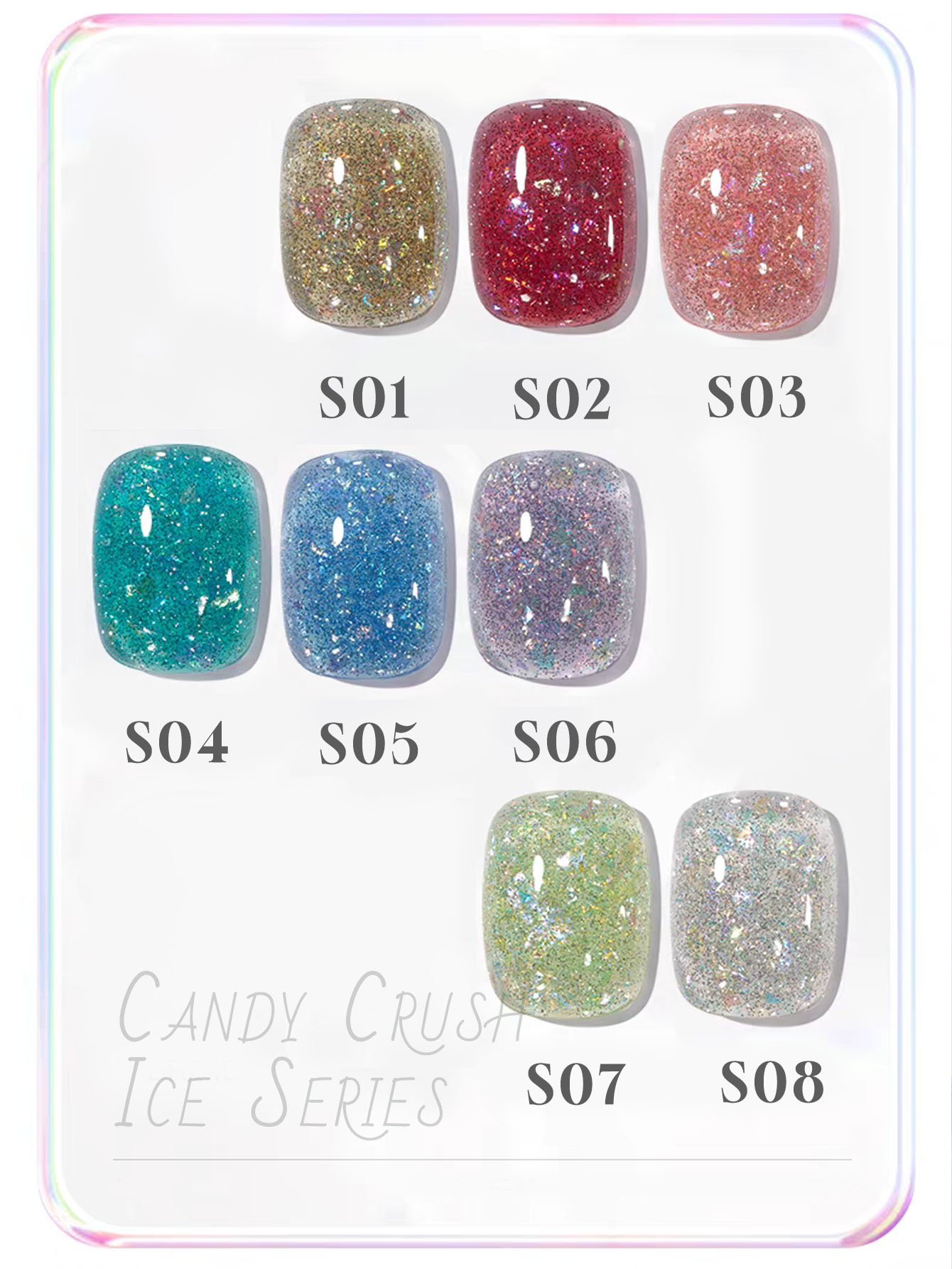 1-8 шт. 12 мл гель-лака Candy  – обзор и цена Nail Art Ombre Glitter