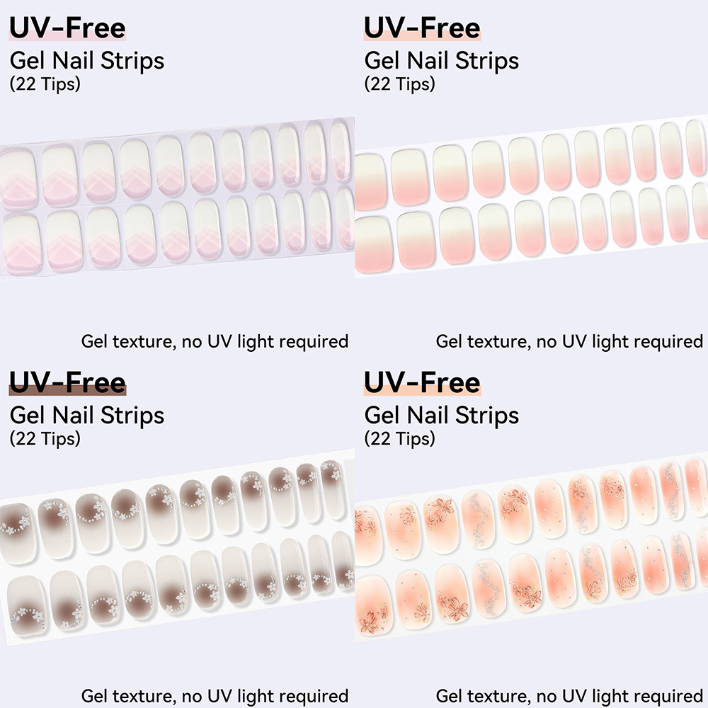 Гелевые наклейки для ногтей бе – обзор и цена Nail Art Ombre Glitter