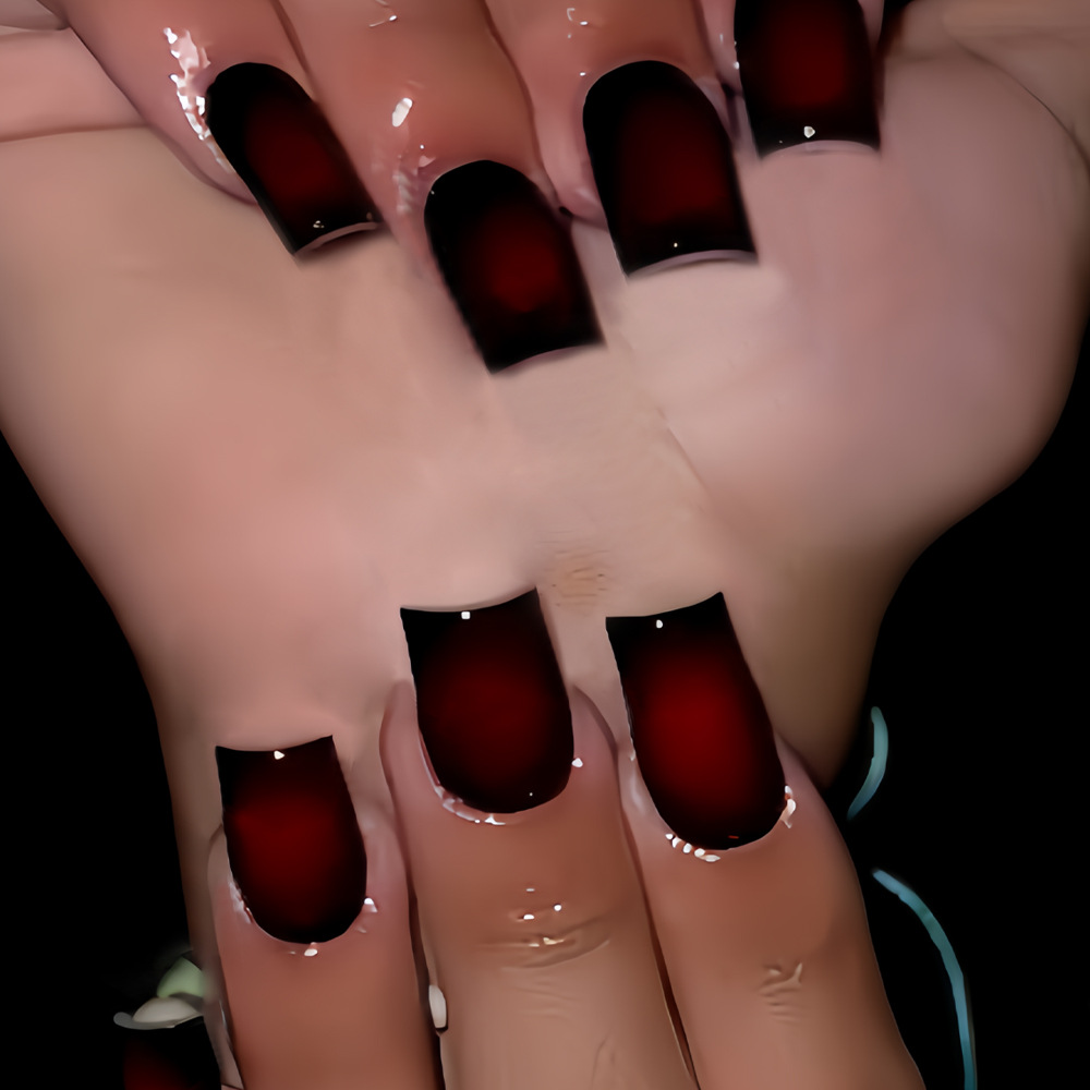 Короткие квадратные накладные  – обзор и цена Nail Art Press On