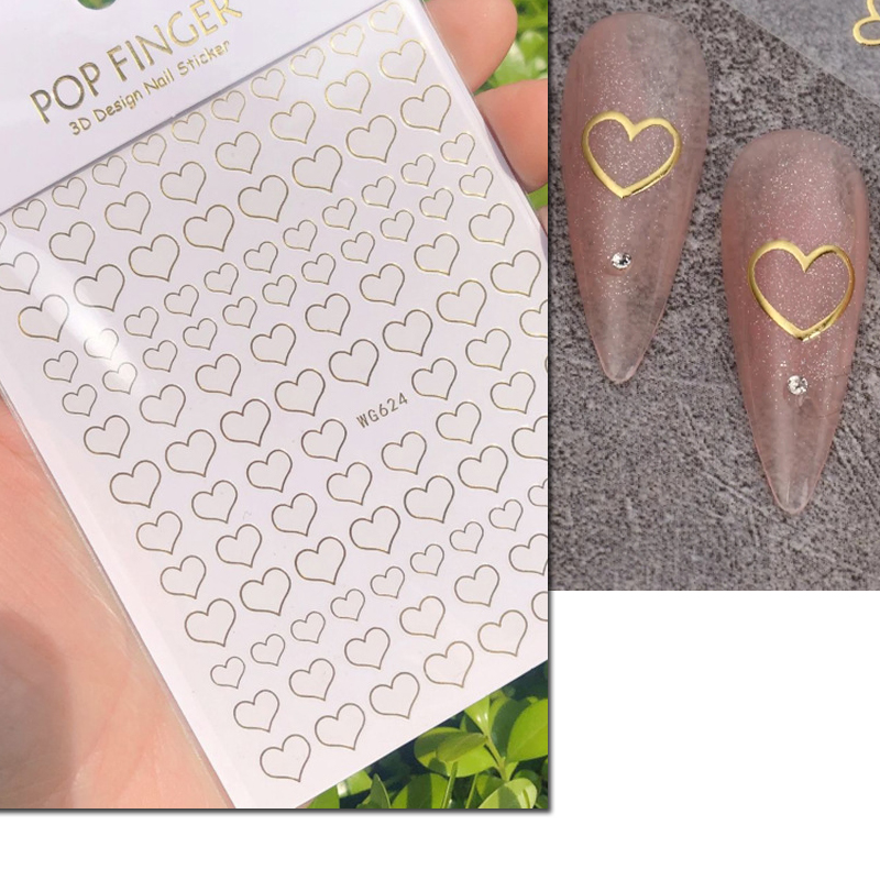3d наклейки для дизайна ногтей – обзор и цена Nail Art Rose Gold