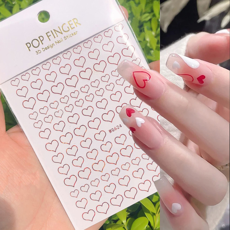 3d наклейки для дизайна ногтей – обзор и цена Nail Art Rose Gold