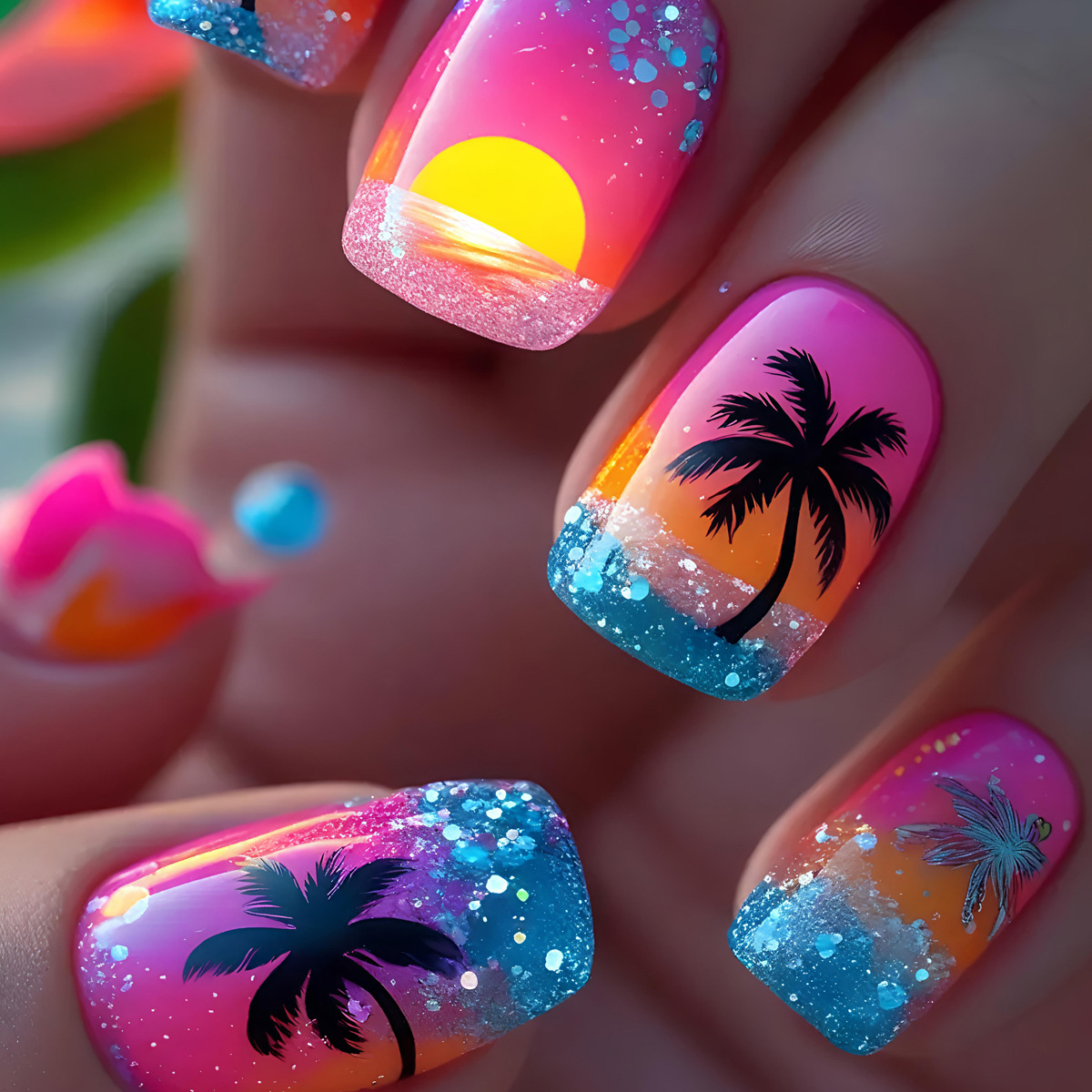 24 шт./набор: Короткие, средни – обзор и цена Nail Art Yellow