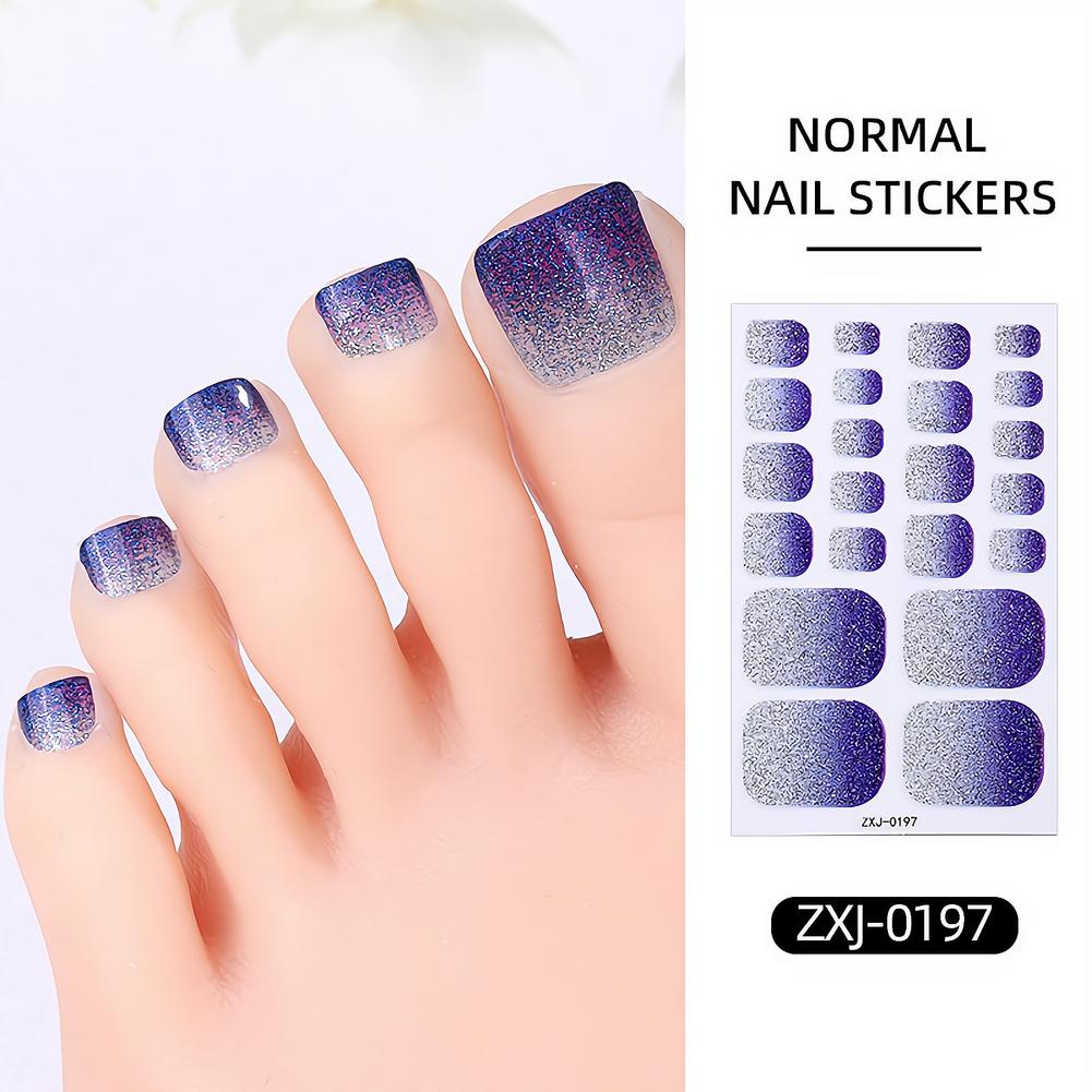 22 наклейки для ногтей на нога – обзор и цена Nail Art Ombre Glitter