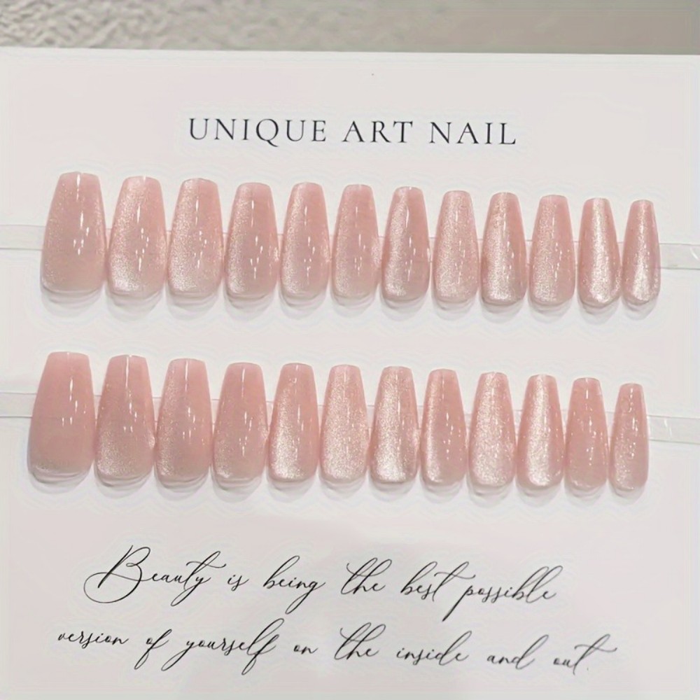 24 шт. блестящих розовых накла – обзор и цена Nail Art Pink Cat Eye