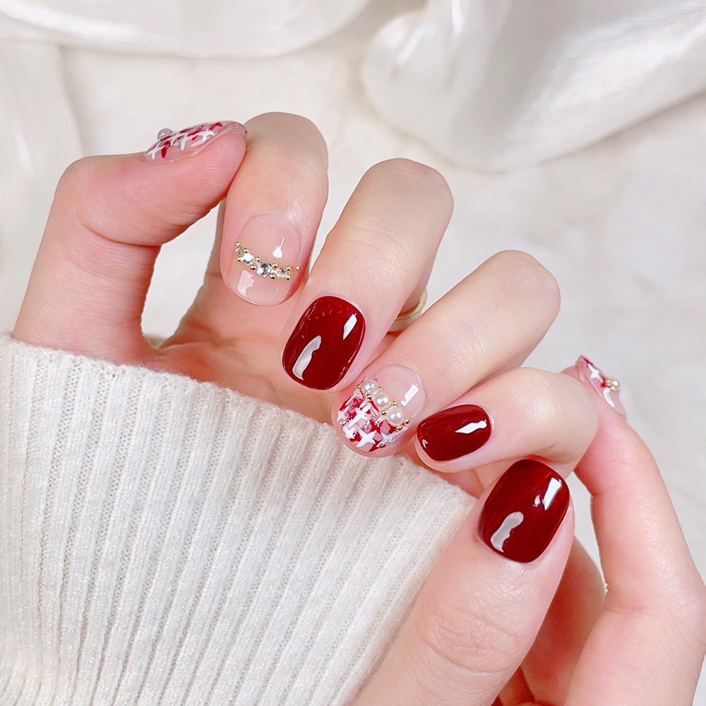 Набор из 10 коротких квадратны – обзор и цена Nail Art Press On