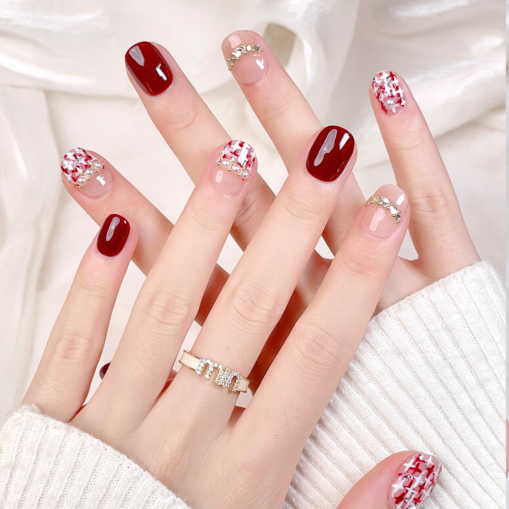 Набор из 10 коротких квадратны – обзор и цена Nail Art Press On