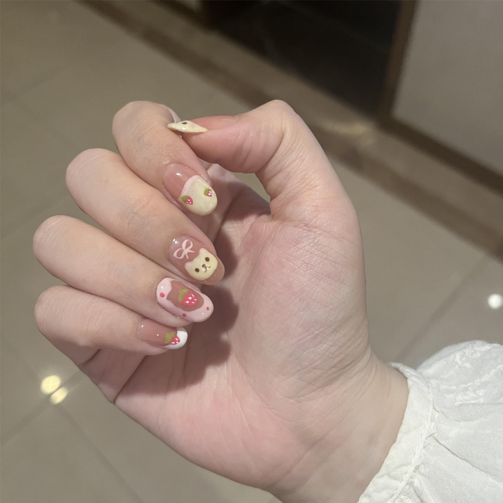 10 шт. накладных ногтей миндал – обзор и цена Nail Art Press On