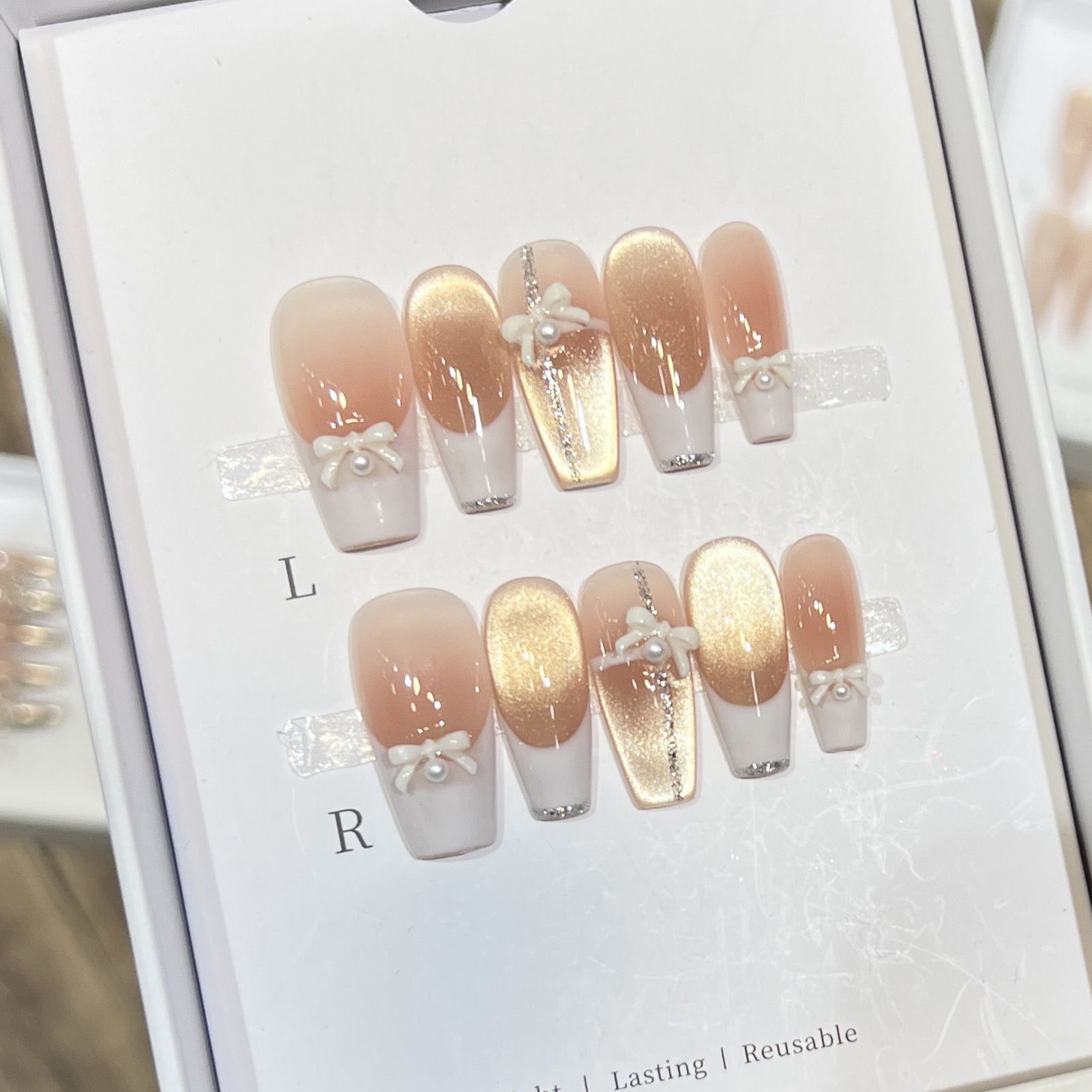 10 шт., женские розовые наклад – обзор и цена Nail Art Pink Cat Eye