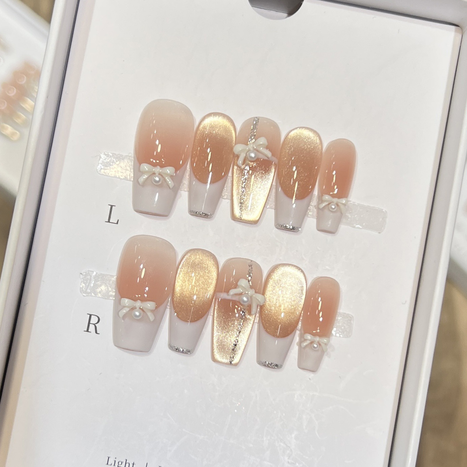 10 шт., женские розовые наклад – обзор и цена Nail Art Pink Cat Eye