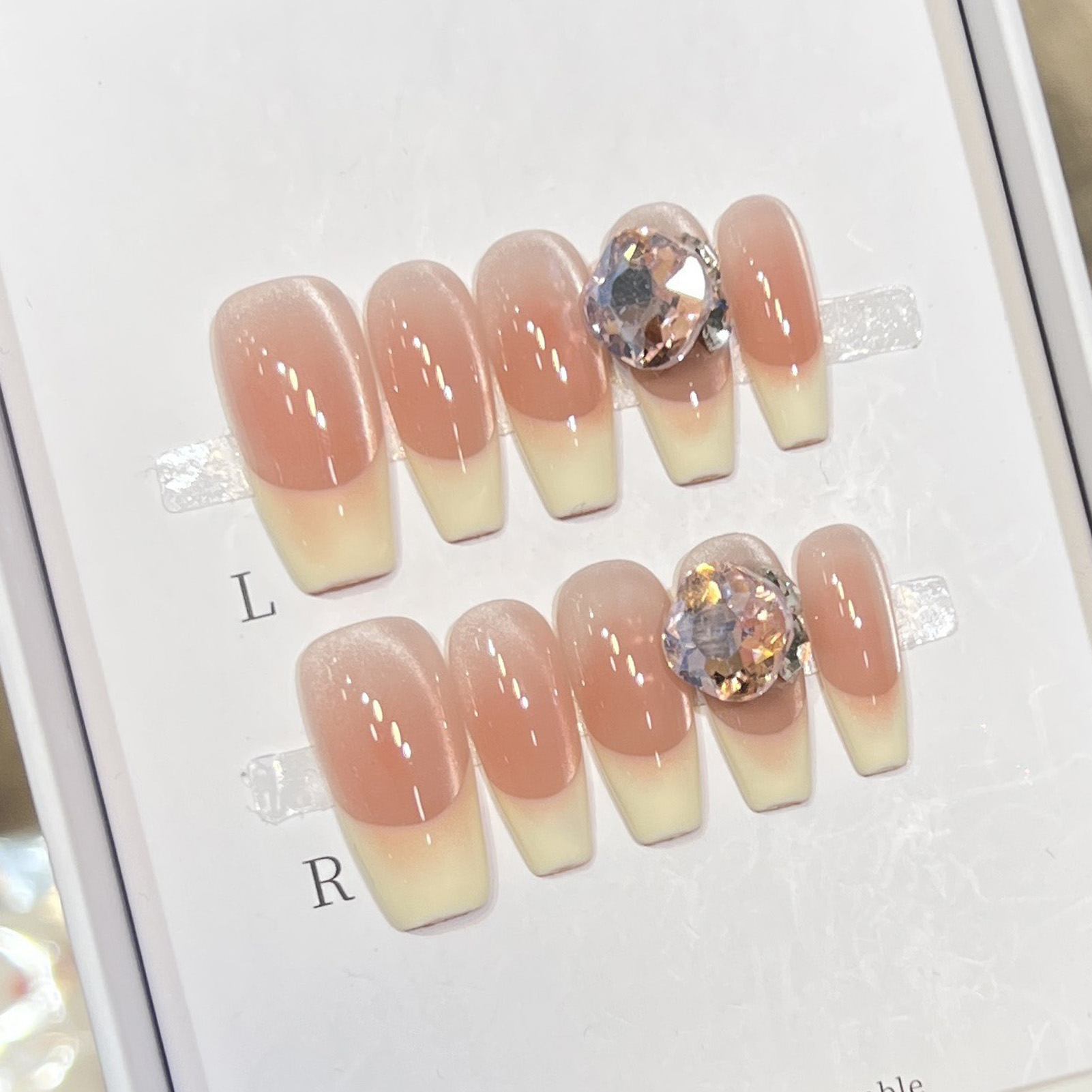 10 шт., женские розовые наклад – обзор и цена Nail Art Pink Cat Eye